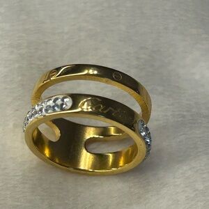 Gold and Silver Women's Ring